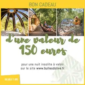 Bon cadeau d'une valeur de 150€